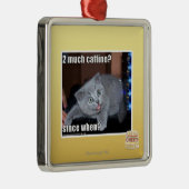 2 veel cafeïne? metalen ornament (Rechts)