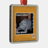 2 veel cafeïne? metalen ornament (Rechts)