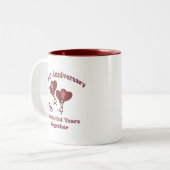 2. Verjaardag Tweekleurige Koffiemok (Voorkant links)