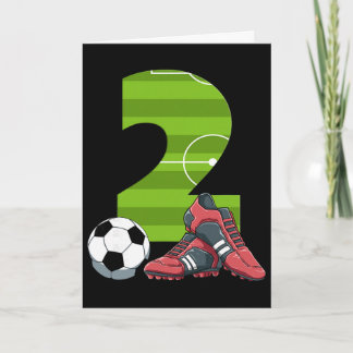 2 Verjaardag Voetbal Eerste Verjaardag Voetbal Kin Kaart