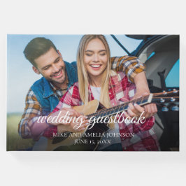 2 verlovingsfoto's huwelijksnamen datum gastenboek
