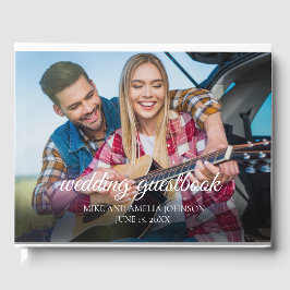 2 verlovingsfoto's huwelijksnamen datum gastenboek