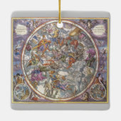 2 verschillende kaarten van Christelijke sterrenbe Keramisch Ornament (Achterkant)