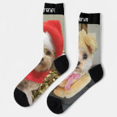 2 Verticale foto's en tekst op verschillende foto' Sokken (Links)