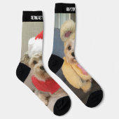 2 Verticale foto's en tekst op verschillende foto' Sokken (Rechts)