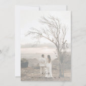 2 Vervaagd Fading Foto's Ampersand Kalender Bruilo Save The Date (Achterkant)