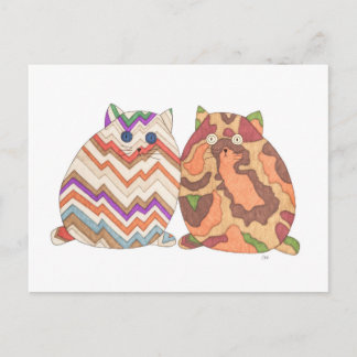 2 Vetkatten #1 Briefkaart