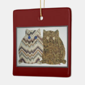 2 Vetkatten #1 Keramisch Ornament (Links)