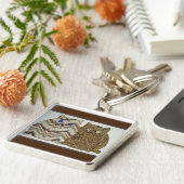 2 Vetkatten #1 Sleutelhanger (Zijkant)