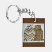 2 Vetkatten #1 Sleutelhanger (Voorkant Links)