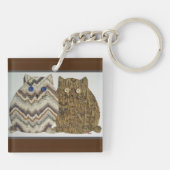 2 Vetkatten #1 Sleutelhanger (Achterkant)