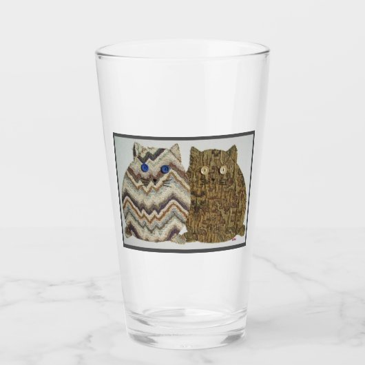 2 Vette Katten #1 Glas (Voorkant)