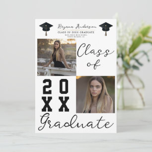 2 Vierkante foto's Afstudeerklas Afstuderen Kaart