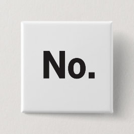 2" Vierkante Knop: Nee. Button 5,1 Cm
