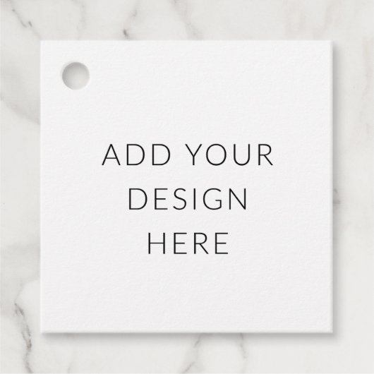 2" Vierkante Tag-afdruk Bedankjes Labels (Voorkant)