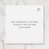 2" Vierkante Tag-afdrukken Bedankjes Labels (Achterkant)