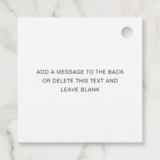 2" Vierkante Tag-afdrukken Bedankjes Labels (Achterkant)
