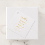 2" Vierkante Tag Goud Folie Printen - Doe Het Zelf (Met doos)
