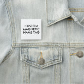 2" VIERKANTIG Magnetisch Naamlabel Leeg Sjabloon Naamplaatje (In situ)