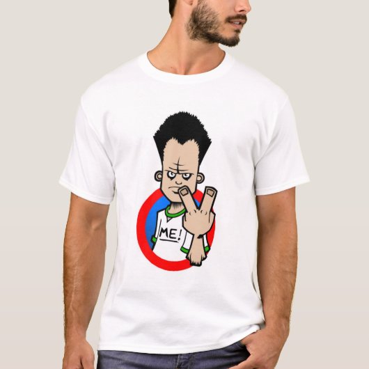2 VINGERS VOOR JE, SIR! T-SHIRT (Voorkant)
