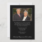 #2 Vintage Damask 25e trouwjubileum Kaart (Achterkant)