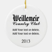 #2 VIP Golf Ornament - SRF (Achterkant)