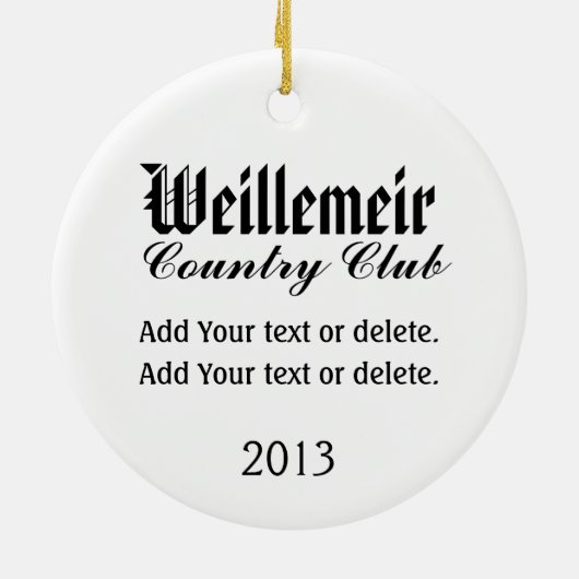 #2 VIP Golf Ornament - SRF (Achterkant)