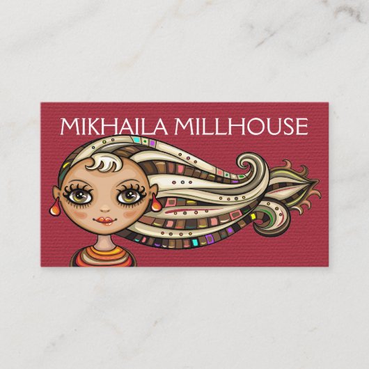 2 Visitekaartjes versie - Society Diva (Voorkant)