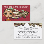 2 Visitekaartjes versie - Society Diva (Voorkant / Achterkant)