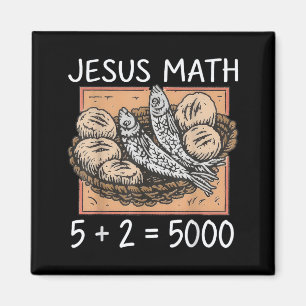 2 Vissen 5 Broden Jezus Voedt De 5000 Christenen Magneet