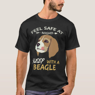 2 Voel je 's nachts veilig Slaap met een beagle T-shirt