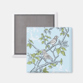 2 Vogelmagneet Magneet (Voorkant / Achterkant)