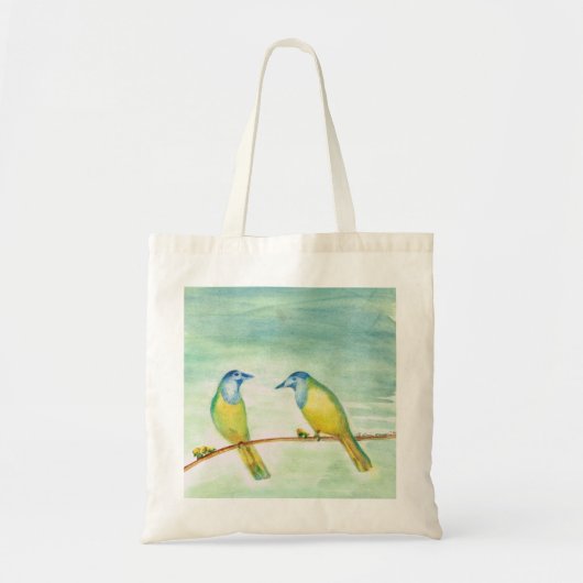 2 vogels tote bag (Voorkant)