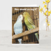 2 VOGELS VAN EEN VERDER ZEGGEN "HAPPY BIRTHDAY" KAART (Gele Bloem)
