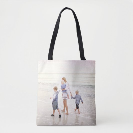 2 Volledige foto Aangepaste Afbeelding Upload Tote Bag (Voorkant)