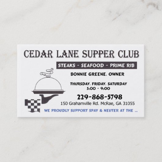 2 voor 1 biz-kaart visitekaartje (Voorkant)