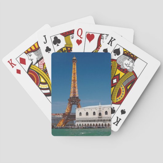 2 voor 1 Venetië en Parijs - Gemengde wereld Pokerkaarten (Achterkant)