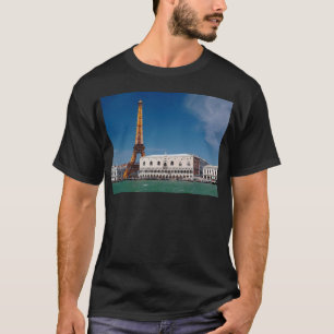 2 voor 1 Venetië en Parijs - Gemengde wereld T-shirt