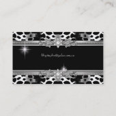 2 voor Lisa Bling Black Elegant Visitekaartje (Achterkant)