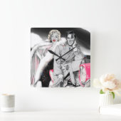 2 voor wegvervoer vierkante klok (Huis)