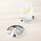 2 voor wegvervoer zandsteen onderzetter (Zijkant)