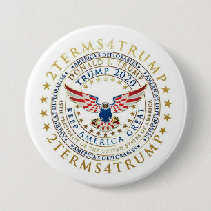 2 Voorwaarden 4 Trump Ronde Button 7,6 Cm