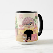 2 VRIENDEN OP DE KOFFIELPLAATS MOK (Voorkant rechts)