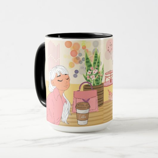 2 VRIENDEN OP DE KOFFIELPLAATS MOK (Voorkant links)