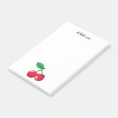 2 vrienden van rode kersen - gepersonaliseerd post-it® notes (Schuin)