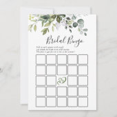 2 Vrijgezellenfeest Spelletjes Elegante Eucalyptus Kaart (Voorkant)