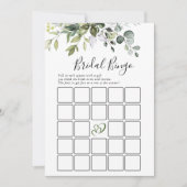 2 Vrijgezellenfeest Spelletjes Elegante Eucalyptus Kaart (Voorkant)