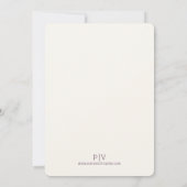 2 Vrouwen en Lelies Letterpress Stijl Trouwen Kaart (Achterkant)