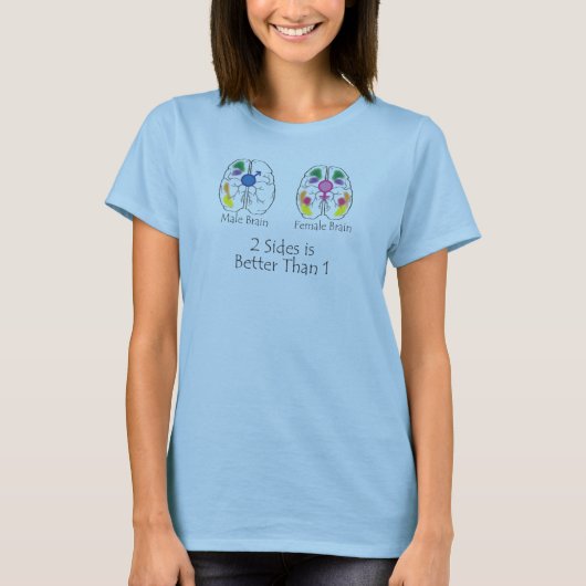 2 Vrouwen (voorzijde) T-shirt (Voorkant)