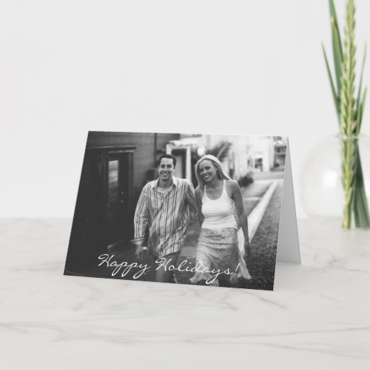 2_Wandelen, fijne feestdagen! Feestdagen Kaart (Voorkant)